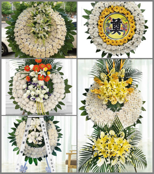 广东江门市台山市白沙镇朗北村花圈速递